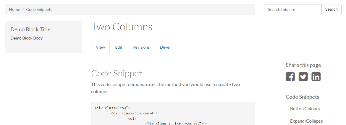 Demo block being created
